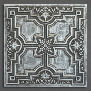 PAINTSDECOR Antique Square 24x24 10mm Thick Decorative <b>Ceiling</b> Tiles PVC Wall Panels Waterproof Class Fire Rated Home - Product Image 3