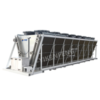 Ventilateur axial YKF OEM pour centre de données, refroidisseur adiabatique à air sec 2000 kW, refroidisseur à air sec de type V pour le refroidissement des centrales électriques