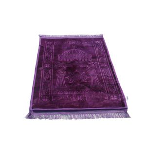 Nouveau tapis de prière classique antidérapant pliable, tapis de prière islamique lavable avec pompons, adapté à un usage domestique - Product Image 5