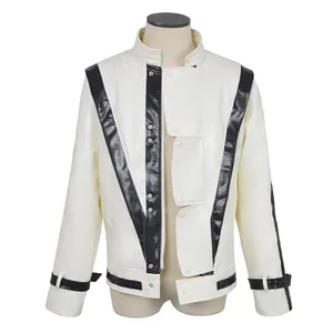 Giacca in Pelle Rossa in Poliestere per <span class=keywords><strong>Costume</strong></span> da Cantante POP Anni '70, Abbigliamento per Feste Disco, Halloween, Spettacoli, Top da <span class=keywords><strong>Uomo</strong></span> per Adulti - Product Image 2