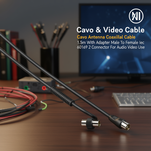Cavo antenne avec adaptateur 85 Db noir 1,5m 00205303 - Product Image 3