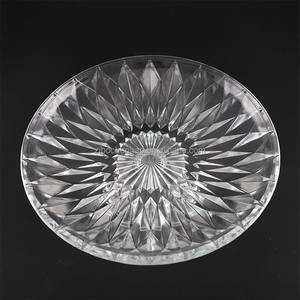 Platos de pastel de vidrio transparente al por mayor populares con bases platos de ensalada de vidrio de <span class=keywords><strong>cristal</strong></span> platos de postre de pastel multifuncionales - Product Image 6