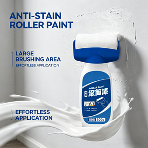 Bunkerway BKW GTQ001 Water-based Acrylic Odorless Indoor Building <b>Coating</b> White Latex <b>Paint</b> for Brush Application Home Use - Product Image 5