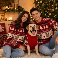 Pull jacquard assorti pour la famille, motif sapin de Noël Fair Isle