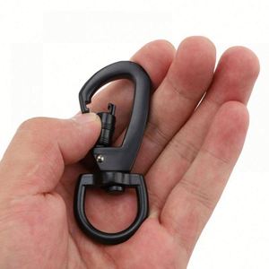 Custom Logo Aluminum Swivel Carabiner <b>Clip</b> Rotating D Ring Keychain Snap <b>Hook</b> for Promotional Activities - Product Image 4