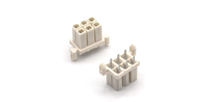 Connecteur femelle 5557 WAFER 4,2 mm pour carte à carte, 2*3P, DIP 180 degrés avec poteaux de positionnement, PA66, emballage en tube beige - Product Image 3