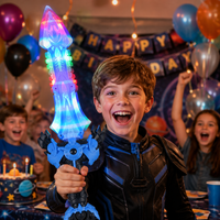 Épée Lumineuse Tournante de 24 Pouces avec Sons de Combat, 6 LED, Rotation à 360 Degrés pour Enfants, Cadeau de Noël, Fête d'Anniversaire, Vente en Gros