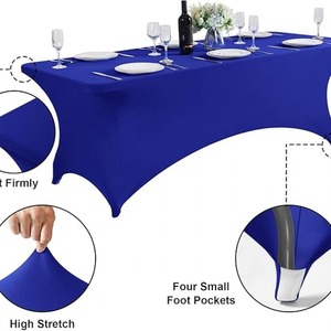 Tovaglia Elasticizzata Personalizzata con Logo CMYK 4/6/8ft in Poliestere Resistente all'Acqua per Eventi Promozionali all'Aperto - Product Image 2