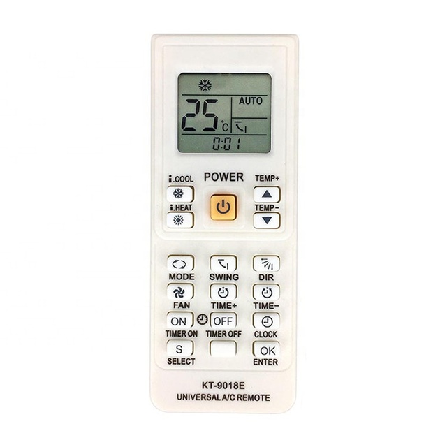 High Quality AC Remote Control Air Conditioner Universal Remote Control KT-9018E