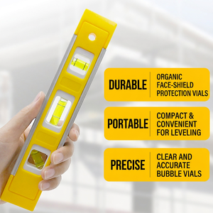 ระดับอลูมิเนียมขนาด 9 นิ้วพร้อมแม่เหล็กสำหรับซ่อมแซมบ้านด้วยตัวเอง - Product Image 2