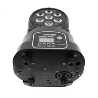 Mini projecteur LED mobile 7x12W RGBW DMX512 pour scène, événement, église, mariage, club, DJ