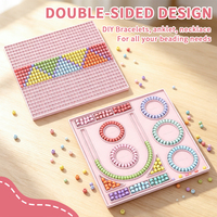 Tapis de conception de perles en silicone pour la création de bracelets et colliers DIY, plateaux de fabrication de bracelets