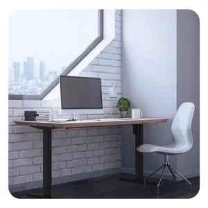 ZGO Electrical Lifting Sit Stand Office Computer Table Height Adjustable Computer Standing Metal Desk Frame