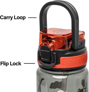 Hot Sale 600ml PP Plastic Children Classic School Tumbler Hiking <b>Travel</b> Reusable Thermal Insulation Push Button Water <b>Bottle</b> - Product Image 4