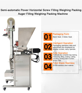 เครื่องบรรจุเมล็ดกาแฟแบบแนวนอน รุ่น Auto 1-2000 กรัม พร้อมระบบนับจำนวนและบรรจุภัณฑ์แบบสกรูผสม - Product Image 6