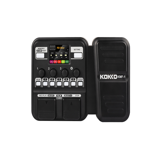 Hot Selling Kokko Kmf-1 Electronic Guitar Effect Digital Synthesis Black Bass Guitar Effect Pedal