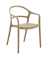 Fauteuil moderne, durable, écologique, imperméable, empilable, confortable, en plastique, pour salle à manger, extérieur, villa, salon