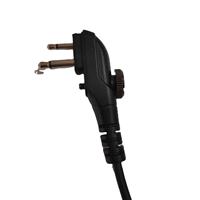 Écouteur tube acoustique transparent noir pour talkie-walkie, vente en gros usine 2026, étanche, écologique, 3,5 mm, pour hôtel et utilisation portable