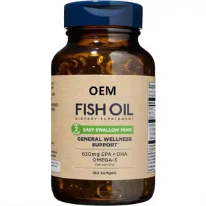 Factory OEM Wild Alaskan Fish Oil Softgels Capsules Omega-3 Fish Oil Softgels Capsules For Adults And Kids