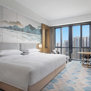 Chuyên Nghiệp Hiện Đại Gỗ Rắn Một Phòng Ngủ Vua Giường Khách Sạn Sang Trọng Phòng Ngủ Đặt Cho Căn Hộ Biệt Thự Sử Dụng Tùy Chỉnh Kích Thước 3-5 Năm - Product Image 1