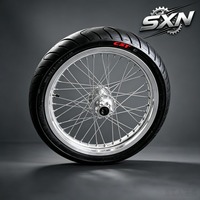 Ensemble de roues Supermoto Talaria XXX X3 MX3 MX4 MX5 Sur-Ron Light Bee 17 pouces, jantes en aluminium CNC avant et arrière, kit de pneus de route