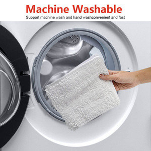 Chiffons de rechange lavables compatibles avec les accessoires du <span class=keywords><strong>nettoyeur</strong></span> <span class=keywords><strong>vapeur</strong></span> <span class=keywords><strong>Vileda</strong></span> Steam XXL, pièces détachées, tête de serpillière pour utilisation sèche/humide - Product Image 6