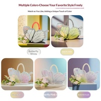 Boîte à fleurs en carton artisanale effet givré en forme de papillon, boîte cadeau sac à main pour la Saint-Valentin, la fête des Mères, emballage en gros