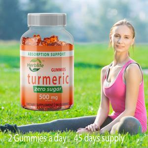 Gummies au curcuma en vente chaude OEM/ODM, gommes avec 500 mg de curcumine de curcuma, soutien immunitaire, soutien à l'absorption, végétalien, sans gluten - Product Image 4