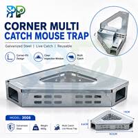 Trampa para Ratones Multi-Captura de Esquina, Trampa Profesional de Metal para Roedores Vivos, para Control de Ratones con Diseño Seguro, Proveedor OEM