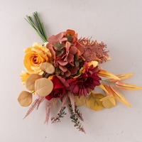 Bouquets de fleurs artificielles YC1061, fausses fleurs d'automne en soie, chrysanthèmes pour la décoration de la maison et les centres de table de mariage