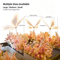 Lampe sur pied LED Papillon Lumineux Grand Kit d'éclairage Papillon pour Allée de Mariage, Guide de Chemin, Décoration de Banquet