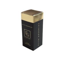 Emballage de boîte de papier cosmétique personnalisé de luxe avec gaufrage en feuille d'or métallique parfait pour les produits de soins de la peau et de beauté de qualité supérieure