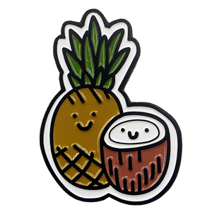 Pin de solapa, tarjeta de respaldo, decoración de estilo americano, café, Boba, té de la leche, pastel de frijol rojo, Pin de solapa de esmalte duro suave de Metal - Product Image 3