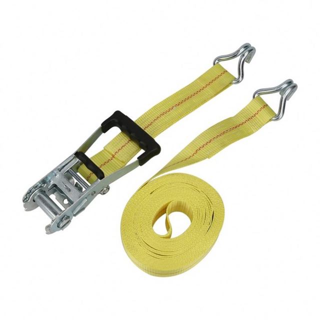 2" Heavy Duty Polyester Ratchet Tie Down Straps with Double-J-Hooks for Cargo Control Surfboard Boats & Roof Rack