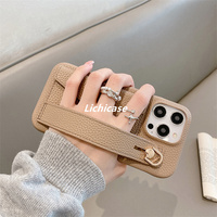 Lichicase femmes élégant en cuir de qualité supérieure fente pour carte téléphone housse de Protection pour Huawei Pura 80 80 Pro 80 Ultra étuis