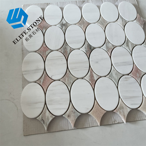 Piastrelle in marmo bianco in pietra naturale lastre di Calacatta piastrelle in marmo Nero Marquino - Product Image 6