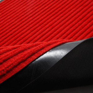 Tapis <span class=keywords><strong>de</strong></span> <span class=keywords><strong>porte</strong></span> antidérapant rouge à double nervure avec dos en PVC, absorbant l'eau, pour l'entrée <span class=keywords><strong>de</strong></span> la maison - Product Image 3