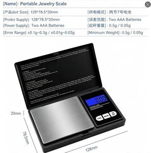 Báscula Digital Portátil de Precisión para Joyería, 30 kg, Pantalla LCD, Acero Inoxidable, Herramienta de Medición de Peso con Tapa Abatible - Product Image 2