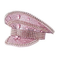 Gorra Naval con Pedrería Estilo Europeo Americano, Boina Estilo Punk Hecha a Mano, Venta al Por Mayor