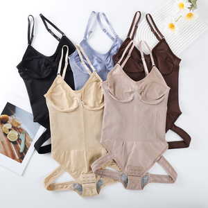 Bodysuit pakaian pembentuk pengangkat pinggul mulus korset kamisol kontrol perut Jumpsuit pakaian dalam Thong untuk wanita. - Product Image 5