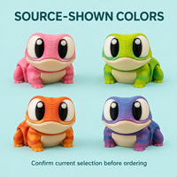 Vente en gros de figurines d'animaux de dessin animé imprimées en 3D, série grenouille, tigre, panda et vache, jouets fantaisie de style porte-clés