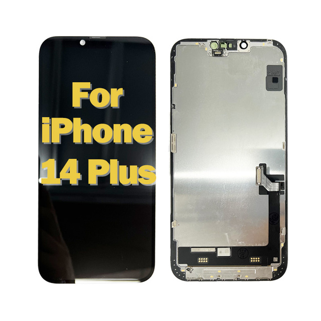 Original New LCD Display Touch Screen Digitizer Assembly Replacement for iPhone 14 Plus 6.7 Inch with Frame Tools