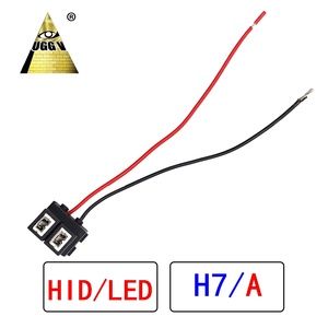 Cavo luce LED per auto con lampadina H7 9005/9006 H11 H7 H4 75w 100w 150w Hid lampadina Halon presa nera" - Product Image 2