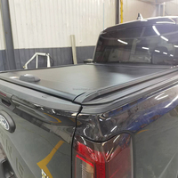 Couvre-caisse de camionnette en aluminium rigide, étanche, verrouillable, à clé, manuel, à rouleaux rétractables, pour FORD Ranger Wildtrak T8