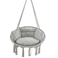 Coussin rembourré moderne pour chaise suspendue, coussin de balançoire, mobilier d'extérieur, chambre à coucher, structure en fer et acier