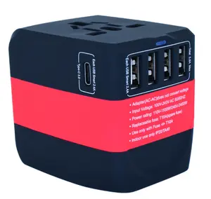 Travel electronics charging High Power Adapter GaN Mini electrical plug and socket US AU UK EU charger plates