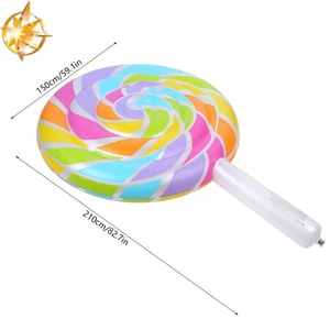 Mùa hè Đảng Inflatable thoải mái Lollipop bãi biển hồ bơi bè thoát nước giường - Product Image 6