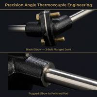 HUADONG Industrial Temperature Sensor 1200c K Type Stainless Steel Tube Thermocouple Armored