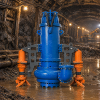 Perangkat Pengaduk Submersible Terendam Penuh Pompa Lumpur Submersible Pompa Slurry Submersible untuk Pengerukan Pasir dan Kolam Tailings