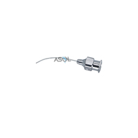 Cannule d'hydrodissection ophtalmique 25G à pointe arrondie et aplatie pour la chirurgie de la cataracte